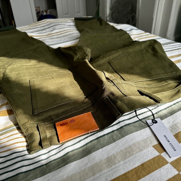 The Democratic Jean in Olive Nihon Menpu Selvage (Taylor Stitch), size 34 - Picture 1 of 7
